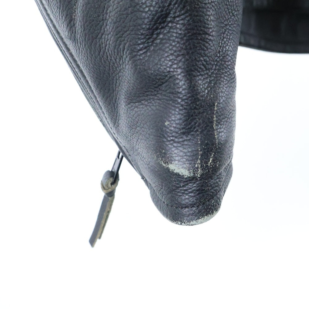 HARLEY DAVIDSON(ハーレーダビッドソン) Padded Cafe Motorcycle Jacket キルティング シングル ライダース レザージャケット ブラック