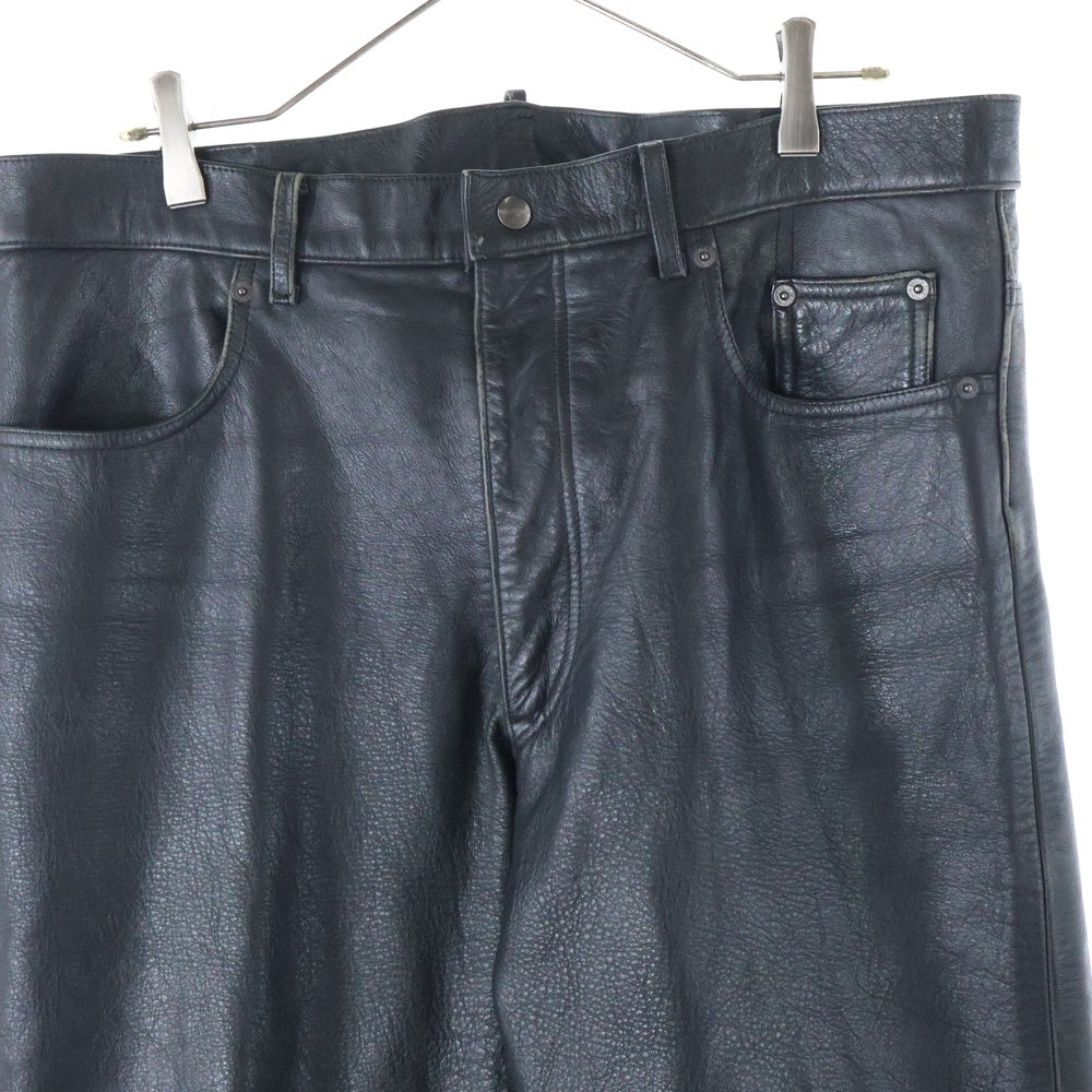 KUSHITANI(クシタニ) 牛革 レザー バイカーパンツ ブラック