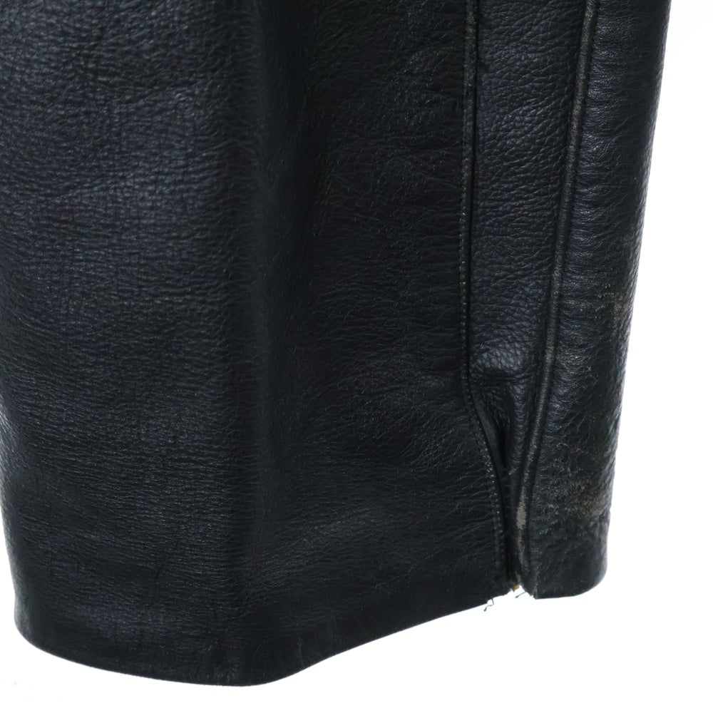 KUSHITANI(クシタニ) 牛革 レザー バイカーパンツ ブラック