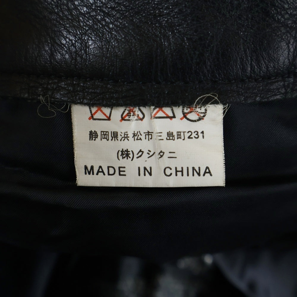 KUSHITANI(クシタニ) 牛革 レザー バイカーパンツ ブラック
