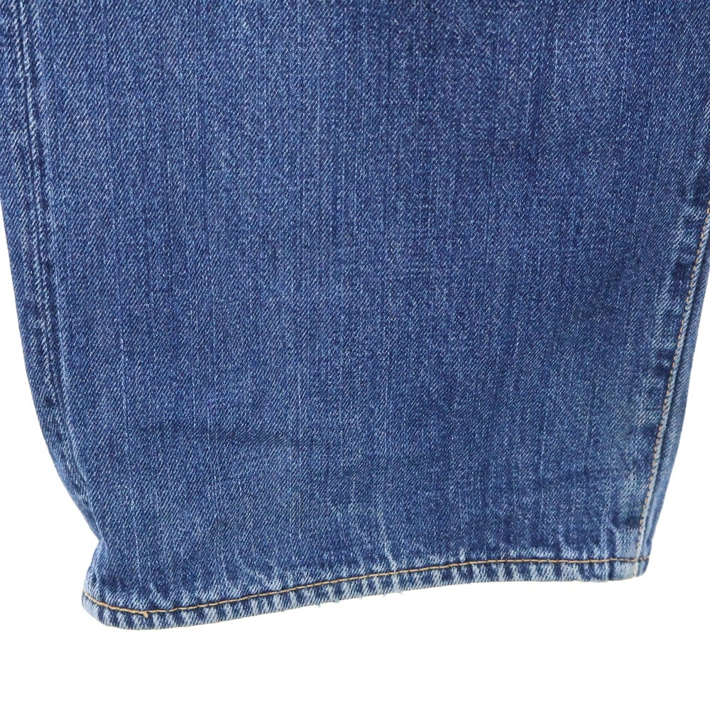 EVISU(エビス) 黄カモメ ボタンフライ レギュラー ストレート デニム パンツ インディゴ