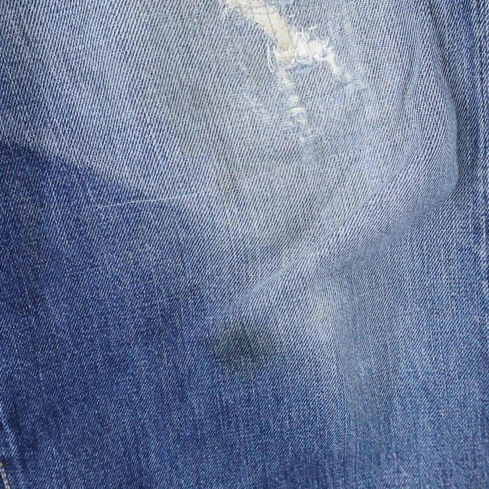 EVISU(エビス) 黄カモメ ボタンフライ レギュラー ストレート デニム パンツ インディゴ