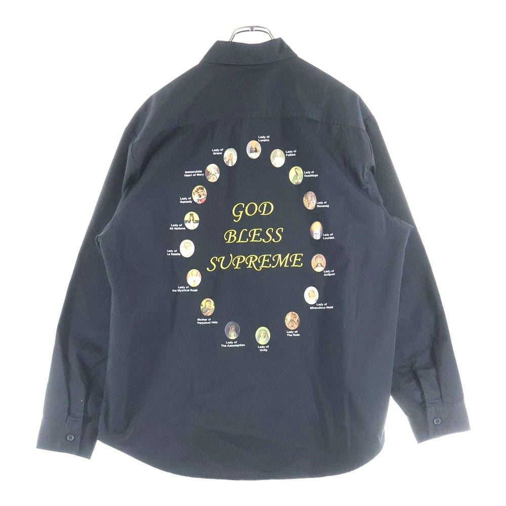 SUPREME(シュプリーム) 24SS Our Lady Work Shirt アワー レディー ワークシャツ 長袖シャツ ブラック