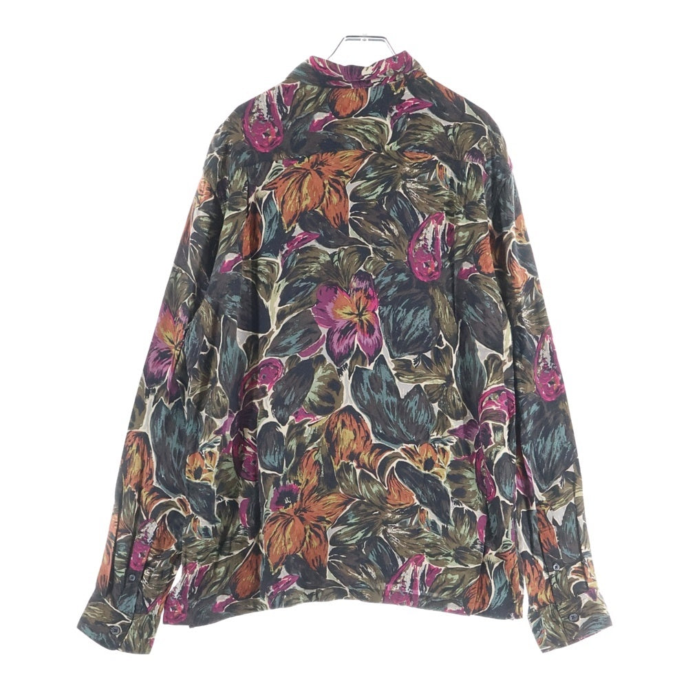 SUPREME(シュプリーム) 17AW Painted Floral Rayon Shirt フラワー 総柄 レーヨン 長袖シャツ マルチ