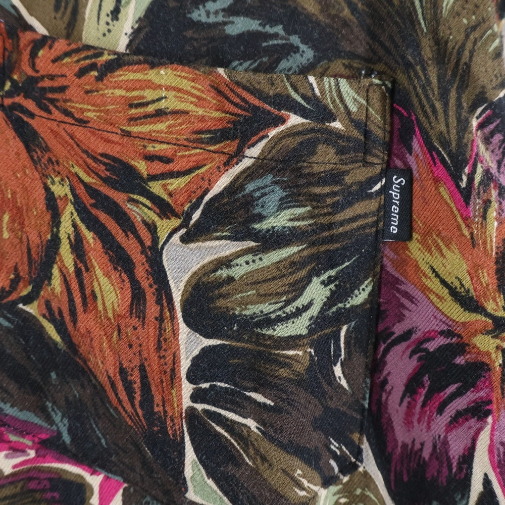 SUPREME(シュプリーム) 17AW Painted Floral Rayon Shirt フラワー 総柄 レーヨン 長袖シャツ マルチ