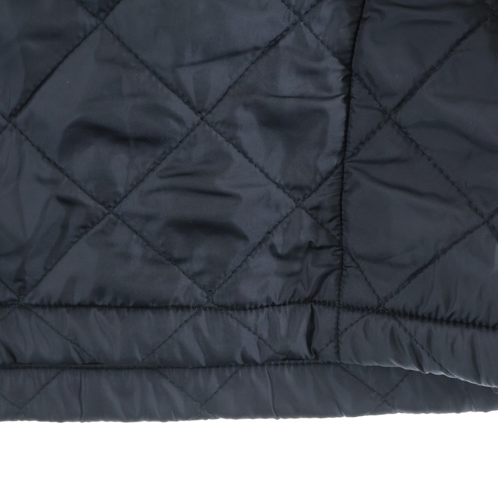 SUPREME(シュプリーム) 17SS Arc Logo Quilted Half Zip Pullover アーチロゴ キルティング ナイロン ハーフジップ プルオーバー トレーナー ブラック