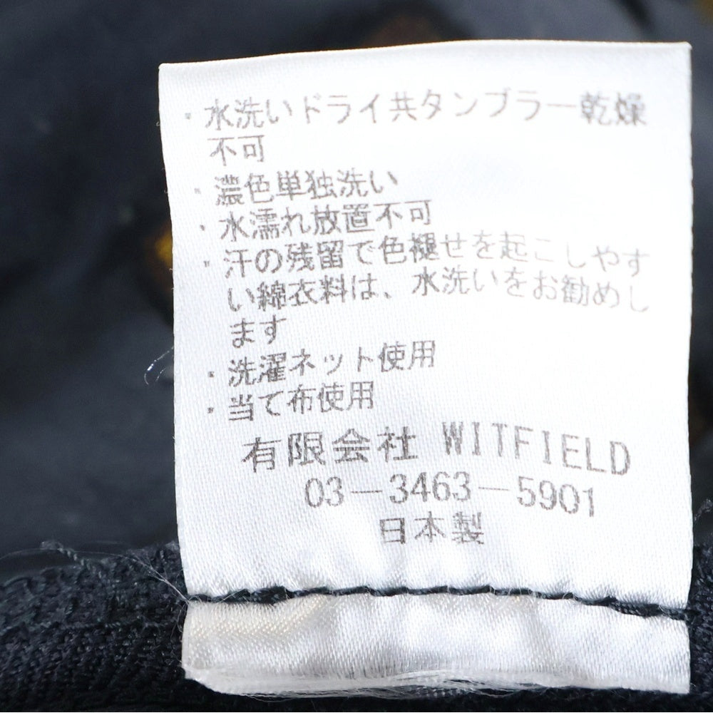 MR.OLIVE(ミスターオリーブ) RETRO POLYESTER TWILL BELTED WIDE TAPERED PANTS レトロ ポリエステル テーパード パンツ ネイビー M-19101