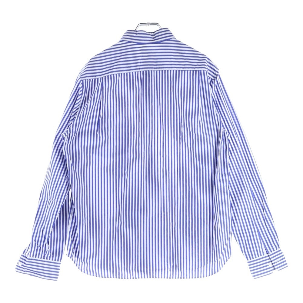 BEAUTY&YOUTH UNITED ARROWS(ビューティーアンドユースユナイテッドアローズ) オーバーサイズ ストライプ 長袖シャツ ホワイト/ブルー