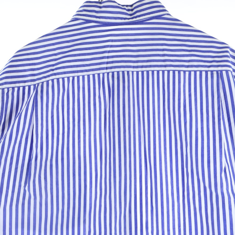 BEAUTY&YOUTH UNITED ARROWS(ビューティーアンドユースユナイテッドアローズ) オーバーサイズ ストライプ 長袖シャツ ホワイト/ブルー