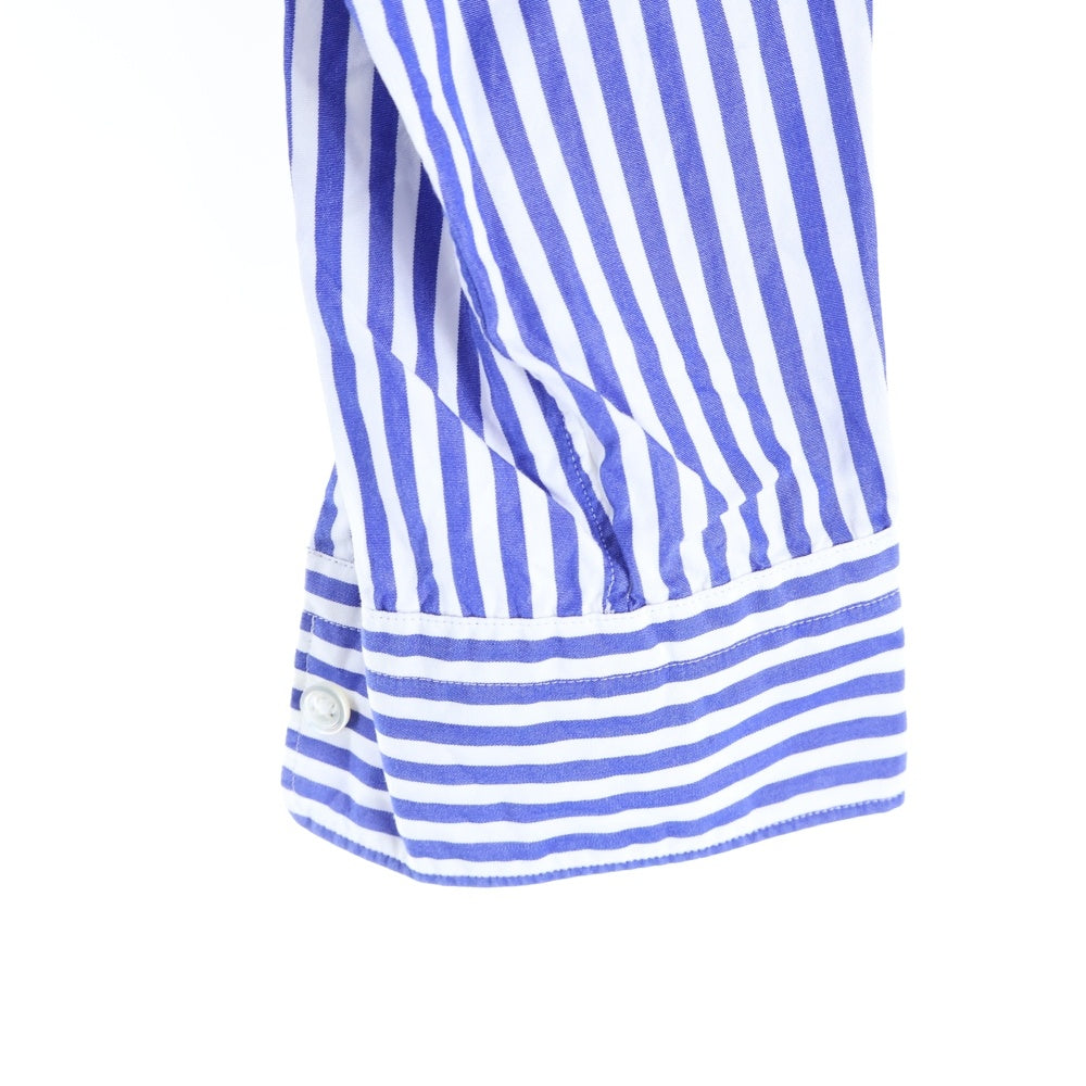 BEAUTY&YOUTH UNITED ARROWS(ビューティーアンドユースユナイテッドアローズ) オーバーサイズ ストライプ 長袖シャツ ホワイト/ブルー