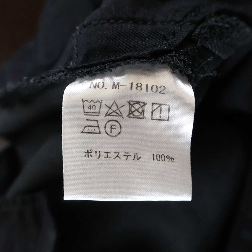 MR.OLIVE(ミスターオリーブ) RETORO POLYESTER TWILL ONE PLEATS STA-PREST TAPERED PANTS レトロ ポリエステル センタープレス テーパード パンツ ブラック M-18102