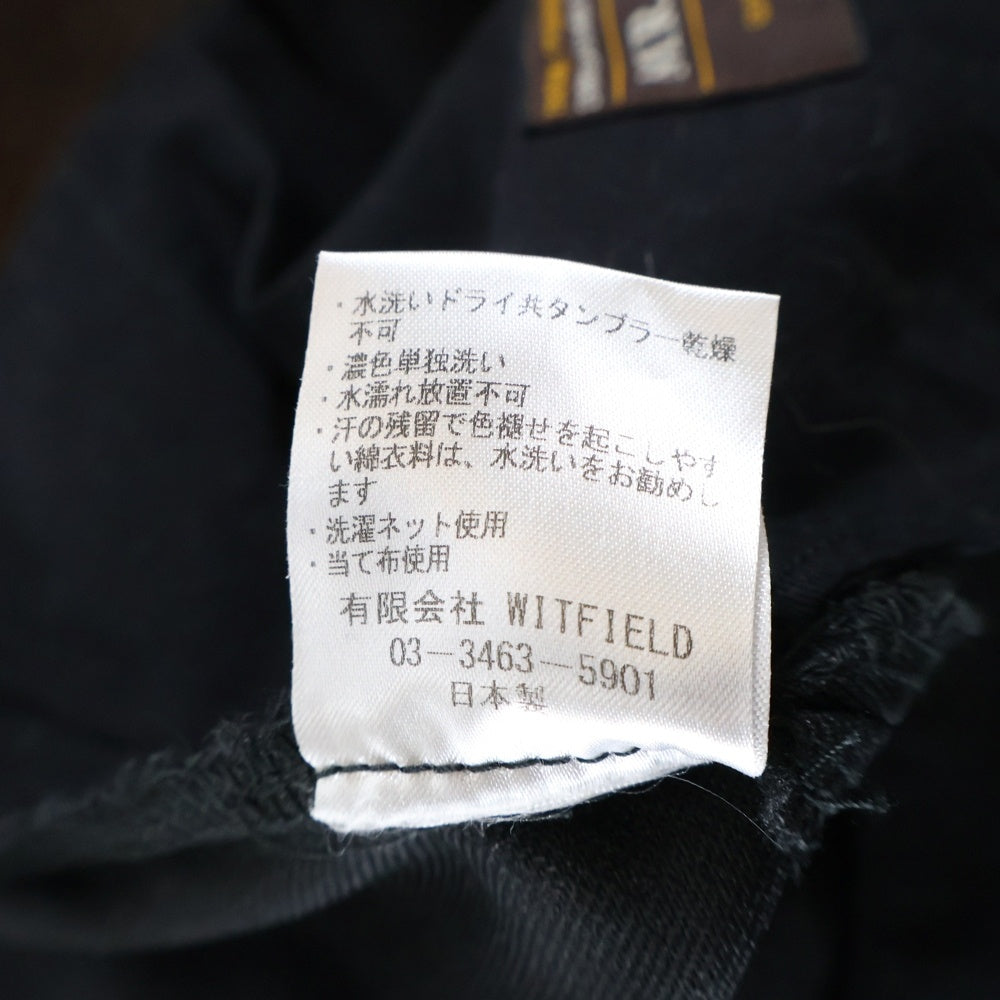 MR.OLIVE(ミスターオリーブ) RETORO POLYESTER TWILL ONE PLEATS STA-PREST TAPERED PANTS レトロ ポリエステル センタープレス テーパード パンツ ブラック M-18102