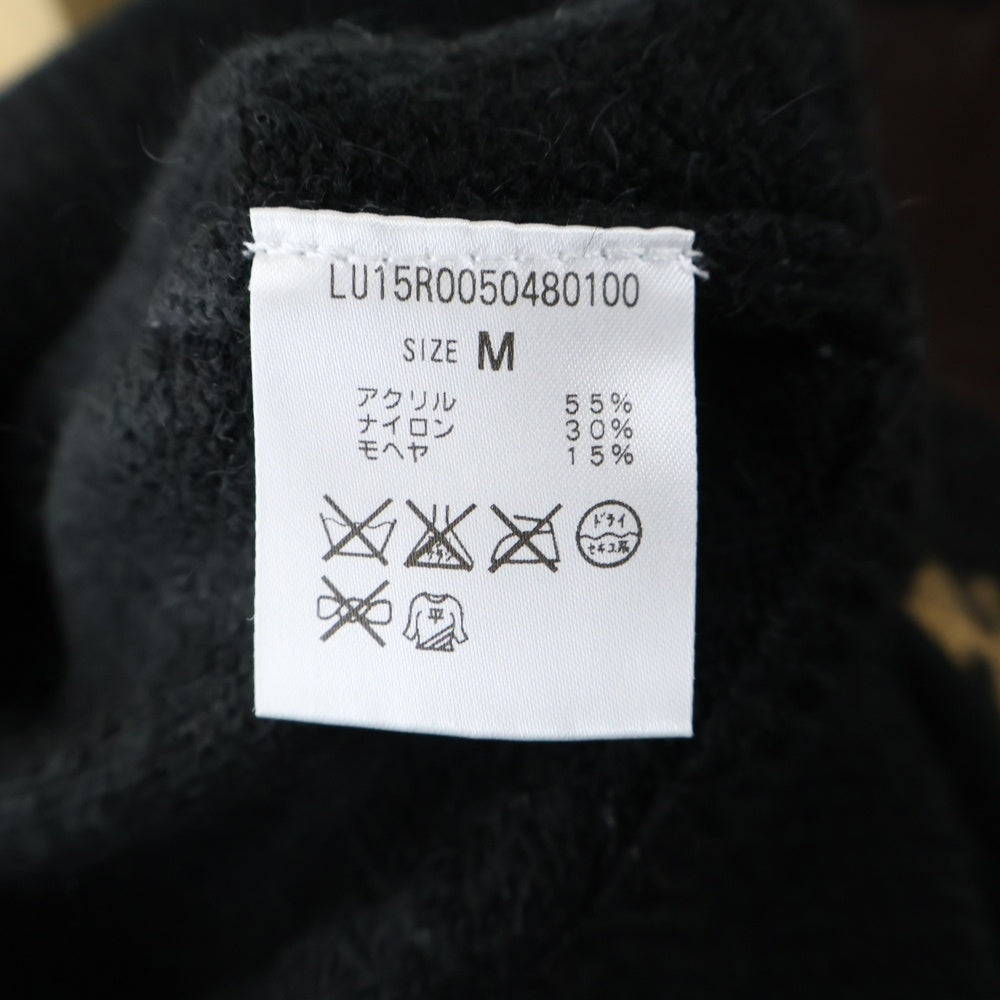 Lui's(ルイス) ノルディック柄 ニット セーター ブラック/ブラウン LU15R0050480100