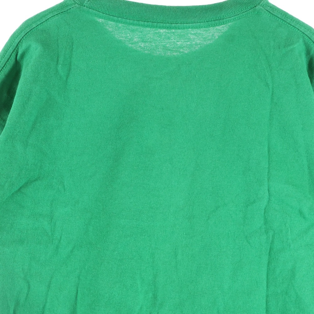 NO BRAND(ノーブランド) Christmas Story プリント 半袖カットソーTシャツ グリーン