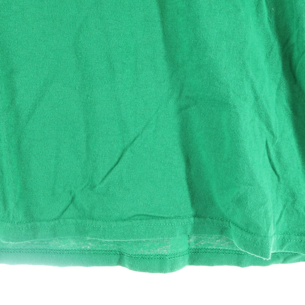 NO BRAND(ノーブランド) Christmas Story プリント 半袖カットソーTシャツ グリーン