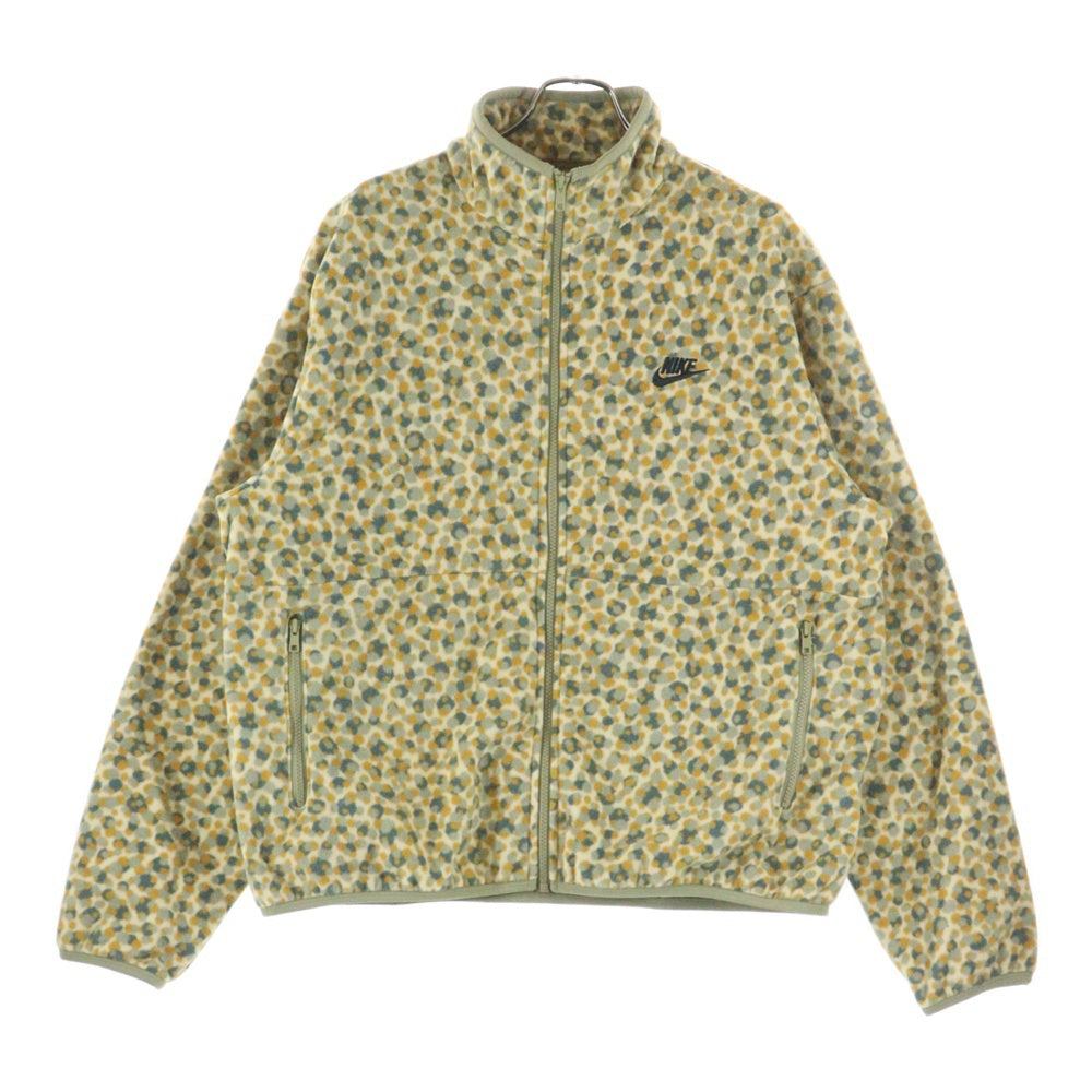 NIKE(ナイキ) Club Fleece クラブ PLR フリース ドット総柄 ジャケット イエロー DX0532-783