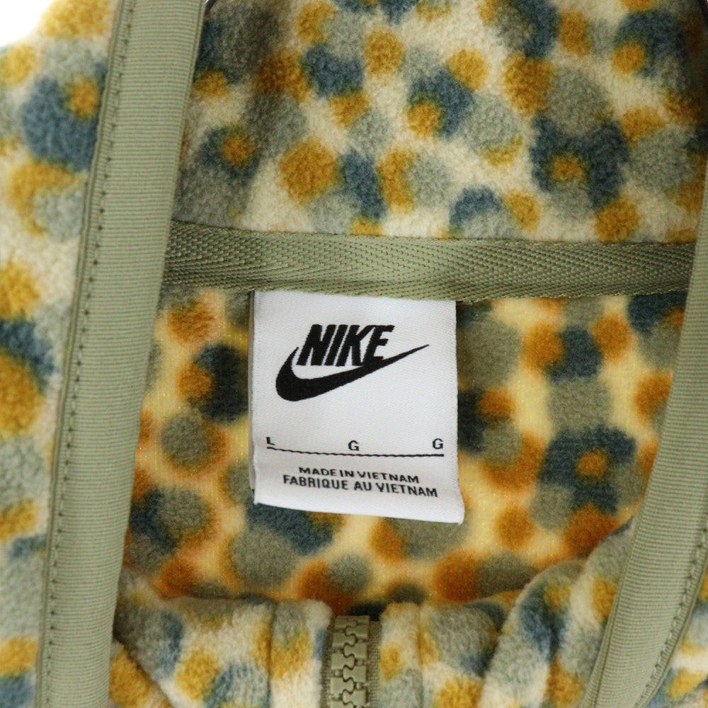 NIKE(ナイキ) Club Fleece クラブ PLR フリース ドット総柄 ジャケット イエロー DX0532-783