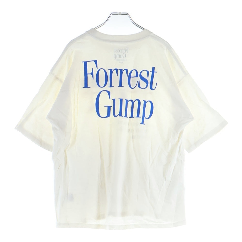 NO BRAND(ノーブランド) Forrest Gump フォレスト・ガンプ 両面プリント 半袖カットソーTシャツ ホワイト