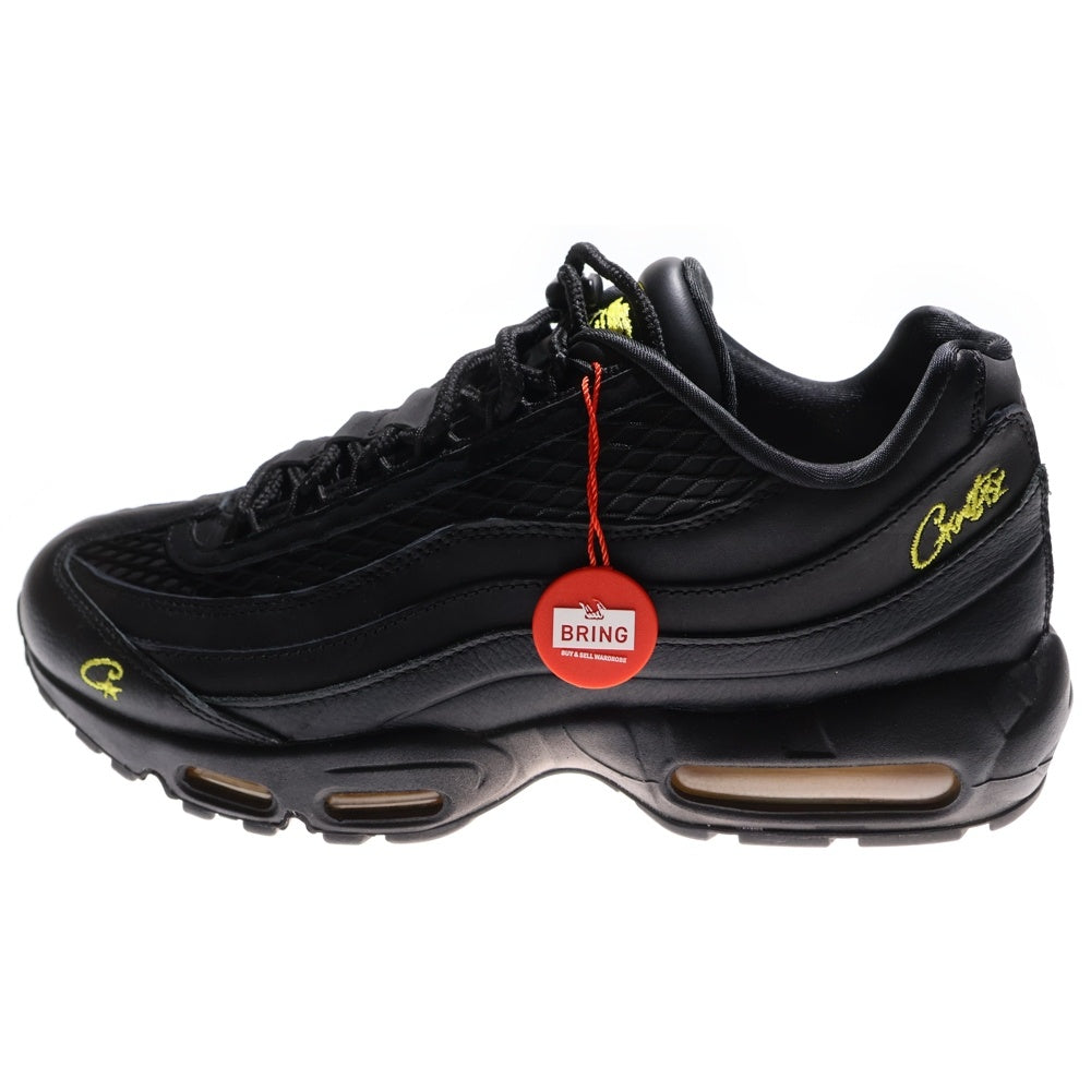 NIKE(ナイキ) ×CORTEIZ AIR MAX 95 Black and Tour Yellow コーテイズ エアマックス 95 ローカットスニーカー ブラック/イエロー US10.5/28.5cm FB2709-003