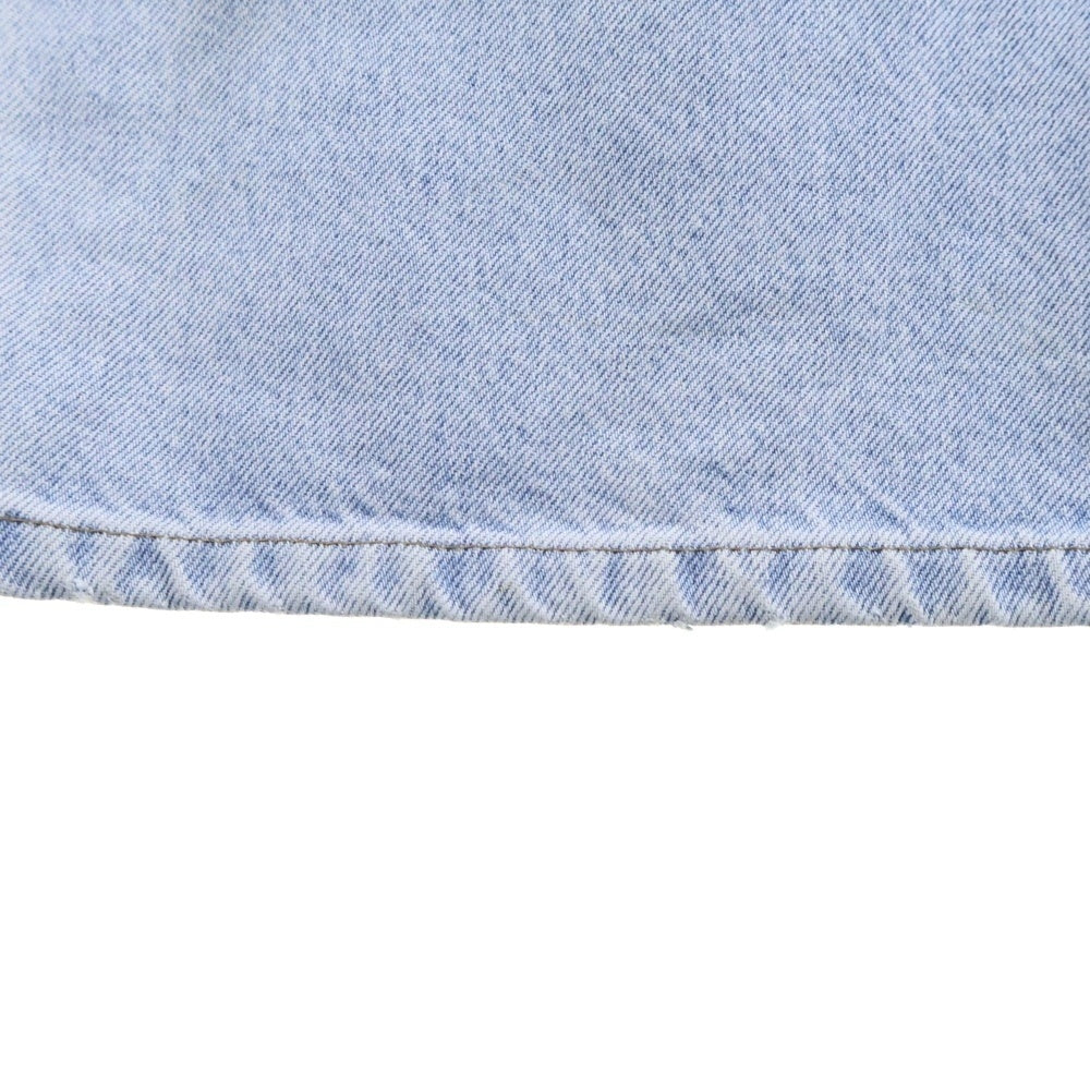 CARHARTT(カーハート) ロゴパッチ ストレートデニムパンツ ライトブルー