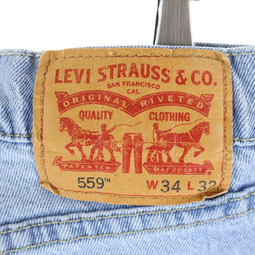 Levi's(リーバイス) 559 ボタン裏4996 ジップフライ ストレートデニムパンツ ライトブルー