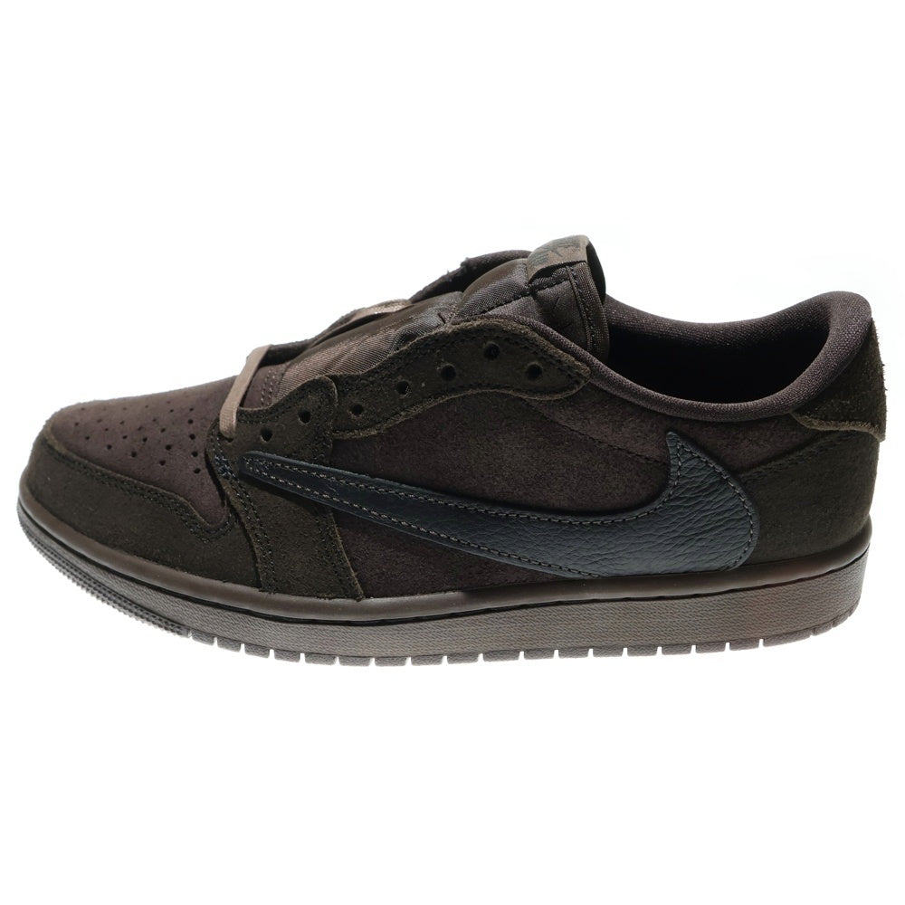 NIKE(ナイキ) ×TRAVIS SCOTT AIR JORDAN 1 LOW OG SP VELVET BROWN AND DARK MOCHA トラヴィススコット エアジョーダン1 ローカットスニーカー US8.5/26.5cm DM7866-202