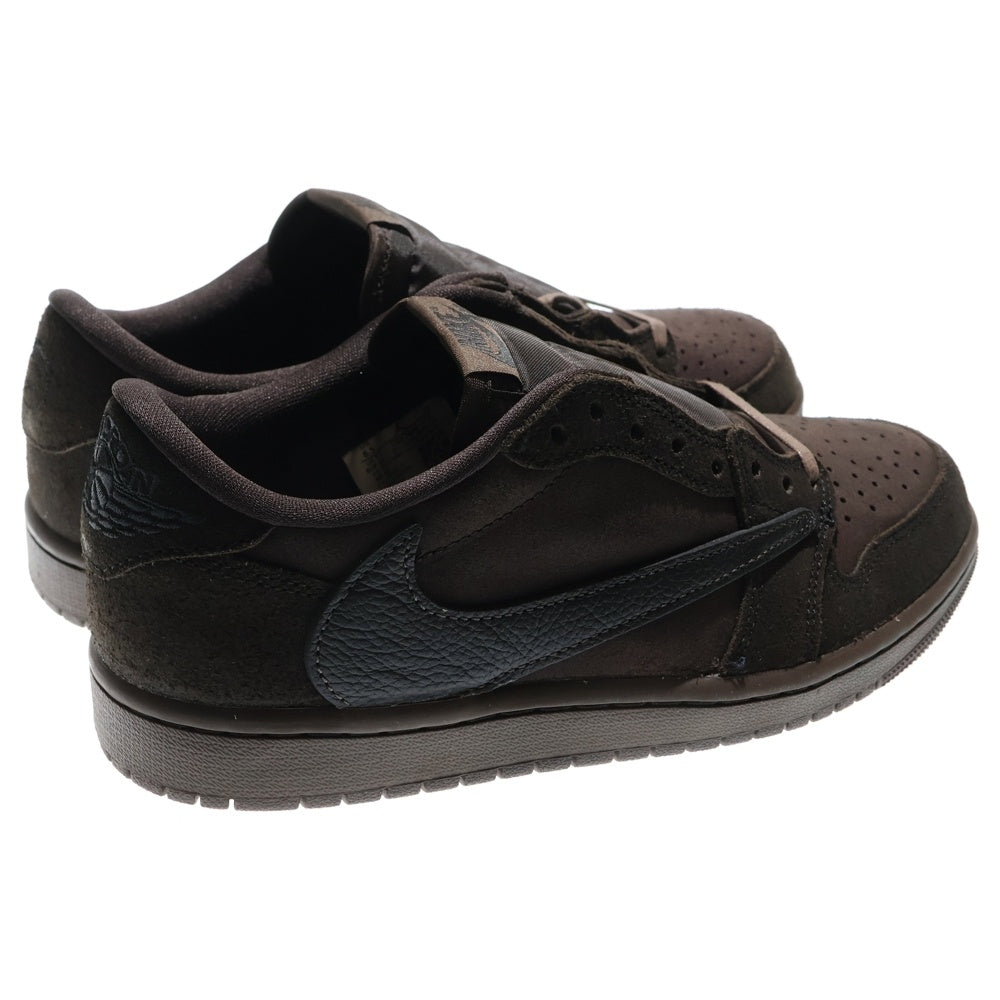 NIKE(ナイキ) ×TRAVIS SCOTT AIR JORDAN 1 LOW OG SP VELVET BROWN AND DARK MOCHA トラヴィススコット エアジョーダン1 ローカットスニーカー US8.5/26.5cm DM7866-202