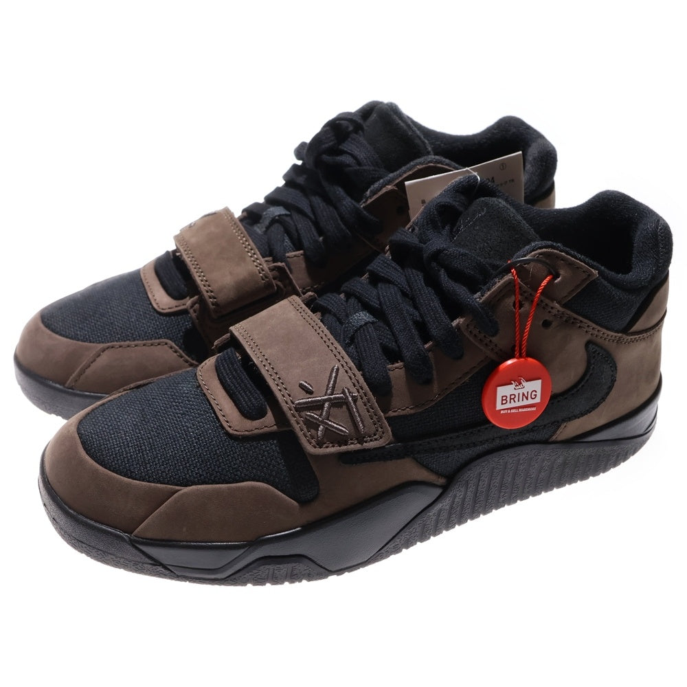 NIKE(ナイキ) ×TAVIS SCOTT JORDAN JUMPMAN JACK TR CJ1 T-REXX トラヴィス スコット ジョーダン ジャンプマンジャック ハイカットスニーカー ブラウン US9/27cm FZ8117-204