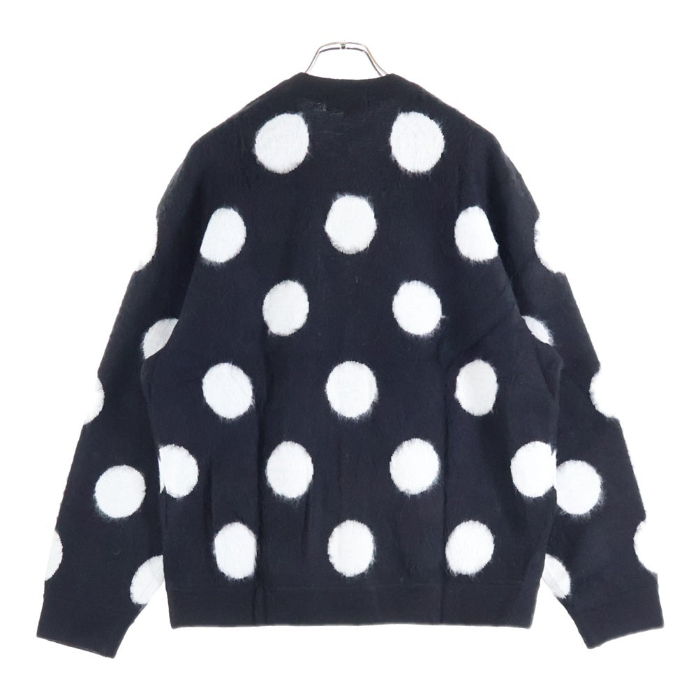 SUPREME(シュプリーム) 20SS Brushed Polka Dot Cardigan ブラッシュド ポルカドット カーディガン ブラック