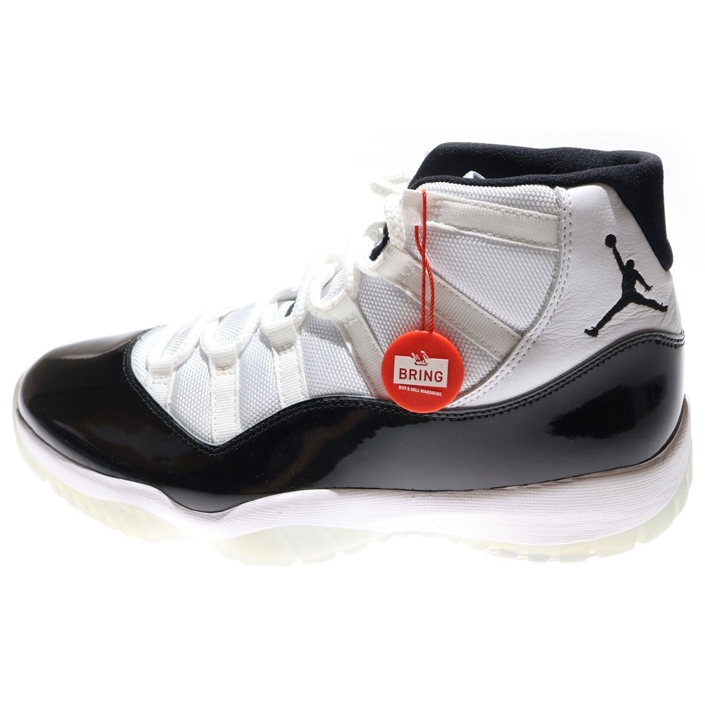NIKE(ナイキ) AIR JORDAN 11 RETRO CONCORD エアジョーダン 11 レトロ コンコルド ハイカットスニーカー ブラック/ホワイト US9.5/27.5cm 378037-100