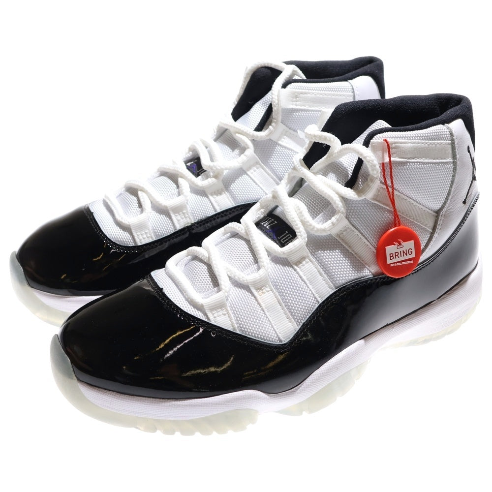 NIKE(ナイキ) AIR JORDAN 11 RETRO CONCORD エアジョーダン 11 レトロ コンコルド ハイカットスニーカー ブラック/ホワイト US9.5/27.5cm 378037-100