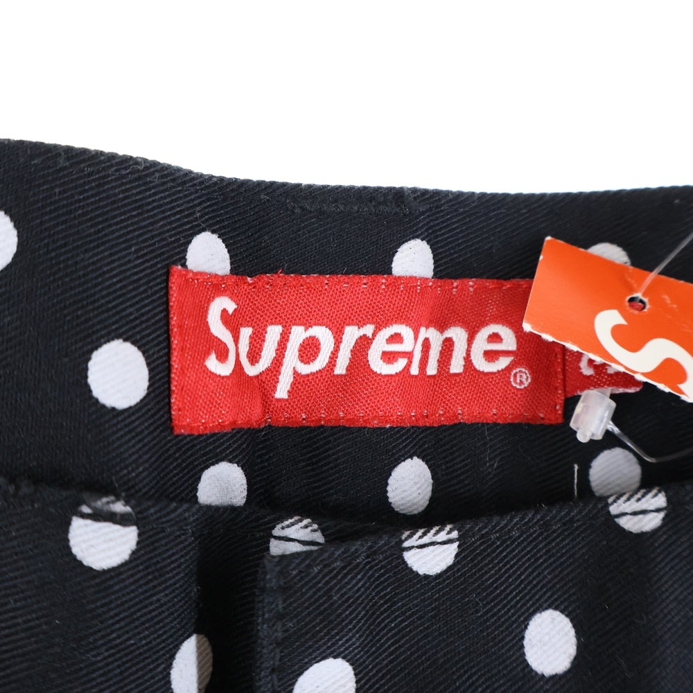 SUPREME(シュプリーム) 18AW Work Pant Polka Dot ポルカドット ワークパンツ ブラック/ホワイト