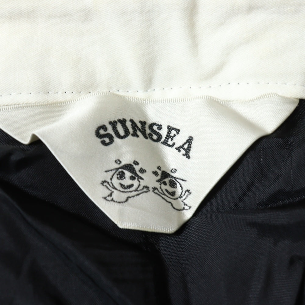 SUNSEA(サンシー) 16SS Dry Cotton Pants ドライコットン テーパードパンツ ブラック 16S43