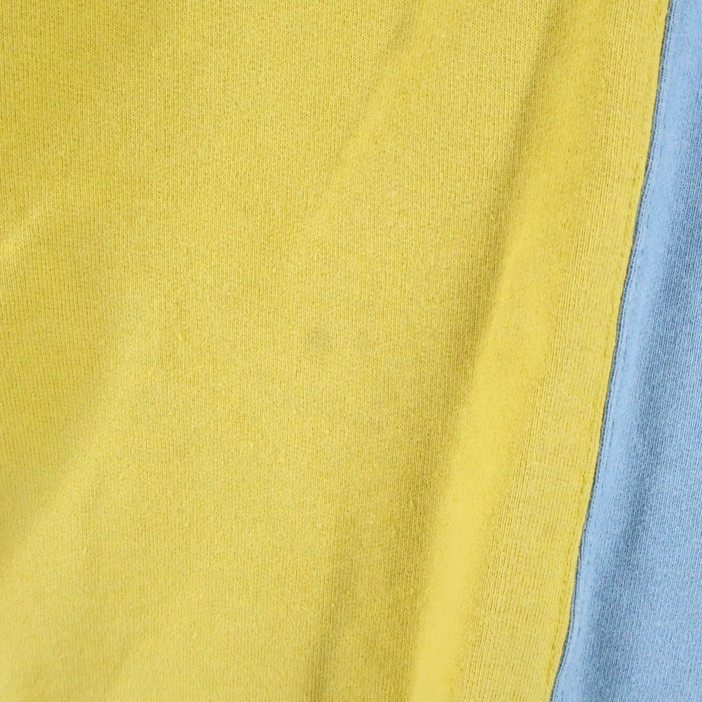 SUPREME(シュプリーム) 18AW Split Crewneck Sweatshirt Mustard スプリット ロゴ クルーネック スウェット トレーナー マスタード/ブルー