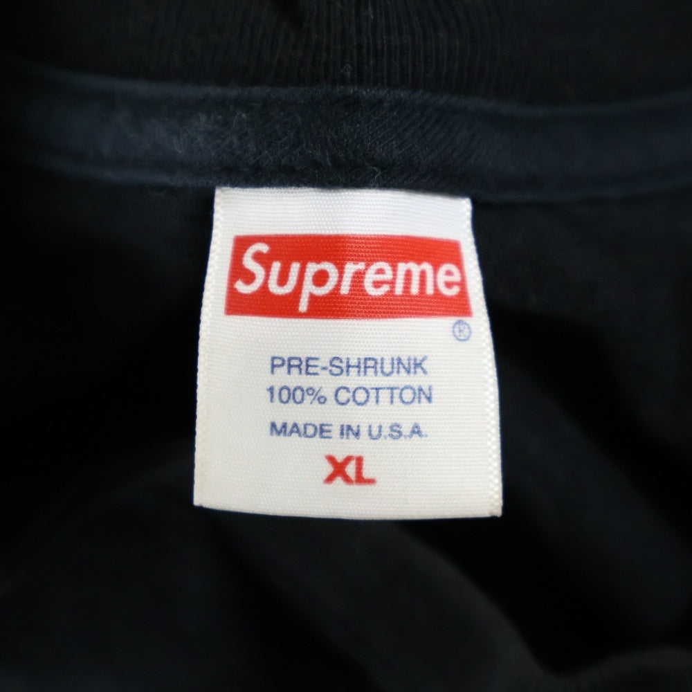 SUPREME(シュプリーム) 24SS Saint Sebastian L/S Tee セイント セバスチャン クルーネック 長袖Tシャツ カットソー ロンT ブラック