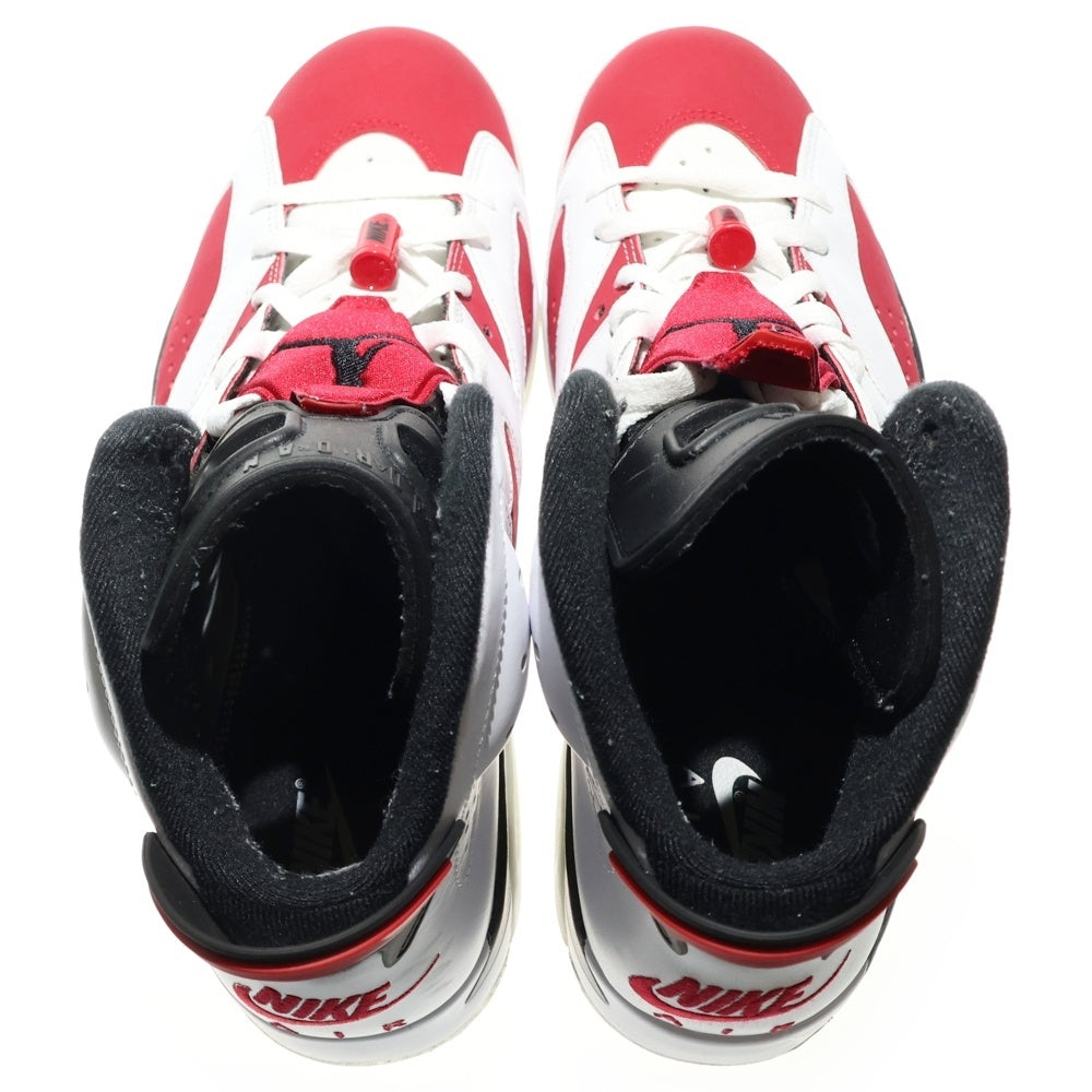 NIKE(ナイキ) AIR JORDAN 6 RETRO CARMINE エアジョーダン6 カーマイン ハイカットスニーカー ホワイト/レッド US10/28cm CT8529-106