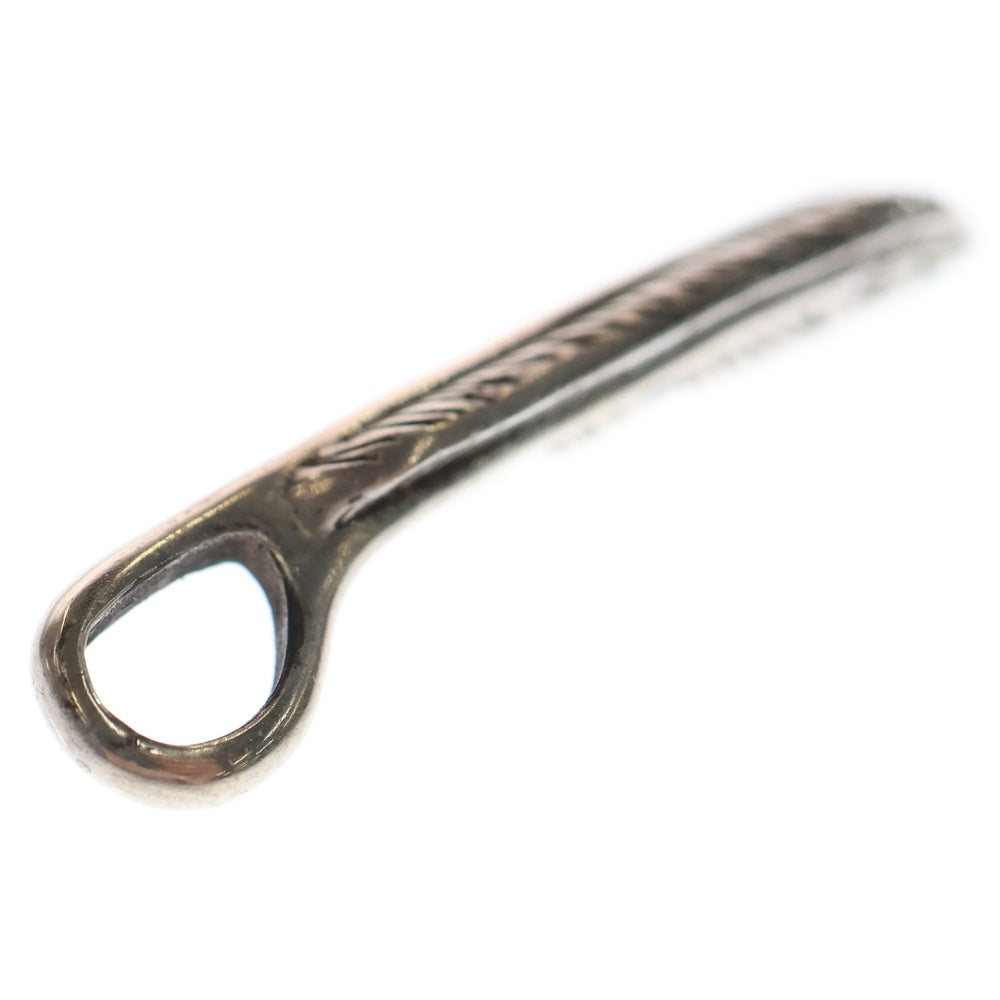 GOD SUNS(ゴッドサンズ) プレーンフェザー K18ローズメタル付き SSフェザー 右向き ペンダントトップ シルバー/ゴールド