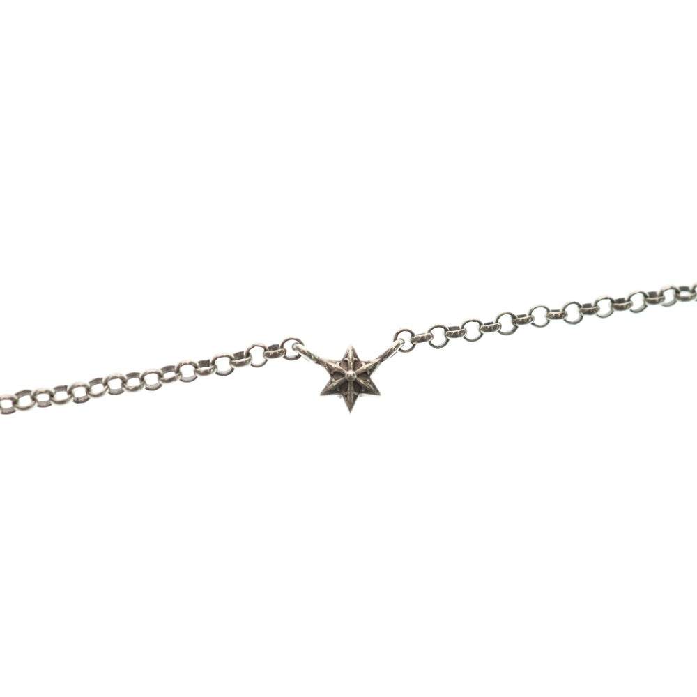 CHROME HEARTS(クロムハーツ) RL CHAIN 6PT STAR R18 ロールチェーン スター ネックレス 18inch シルバー