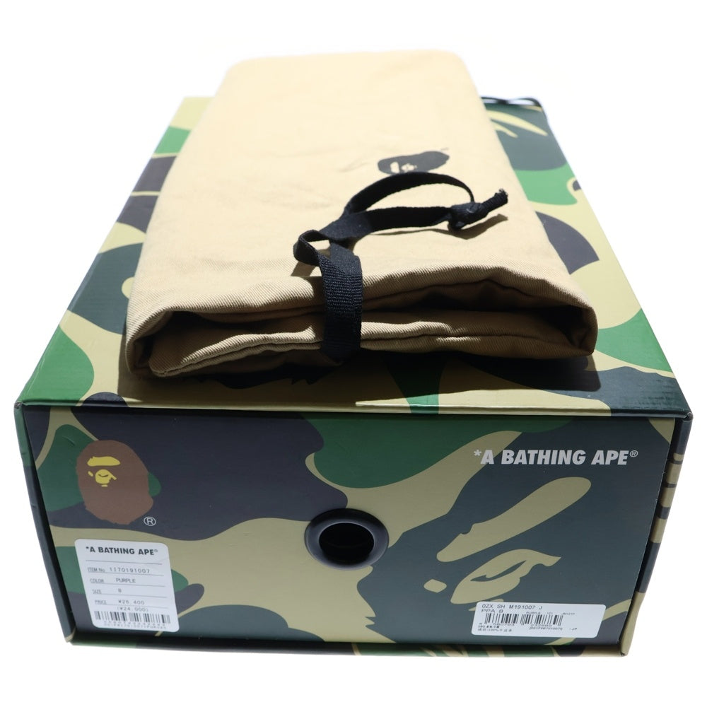 A BATHING APE(アベイシングエイプ) BAPESTA ベイプスタ ローカットスニーカー US8/26cm パープル