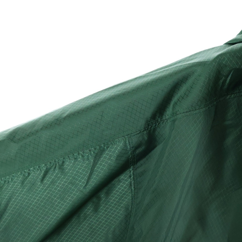 STUSSY(ステューシー) 90s 紺タグ付き 胸ロゴプリント 裏地メッシュ ナイロン フルジップ フーデッド ジャケット