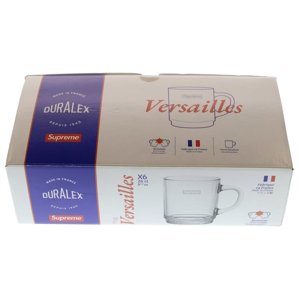 SUPREME(シュプリーム) ×Duralex Glass Mugs Set Of 6 Clear デュラレックス グラス マッグ 6セット クリア