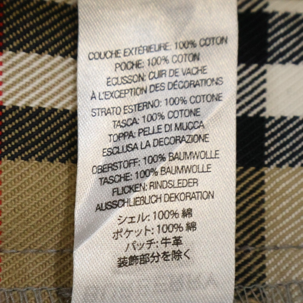 SUPREME(シュプリーム) 22SS ×BURBERRY Denim Shorts バーバリー チェック柄 ショーツ ハーフパンツ ベージュ