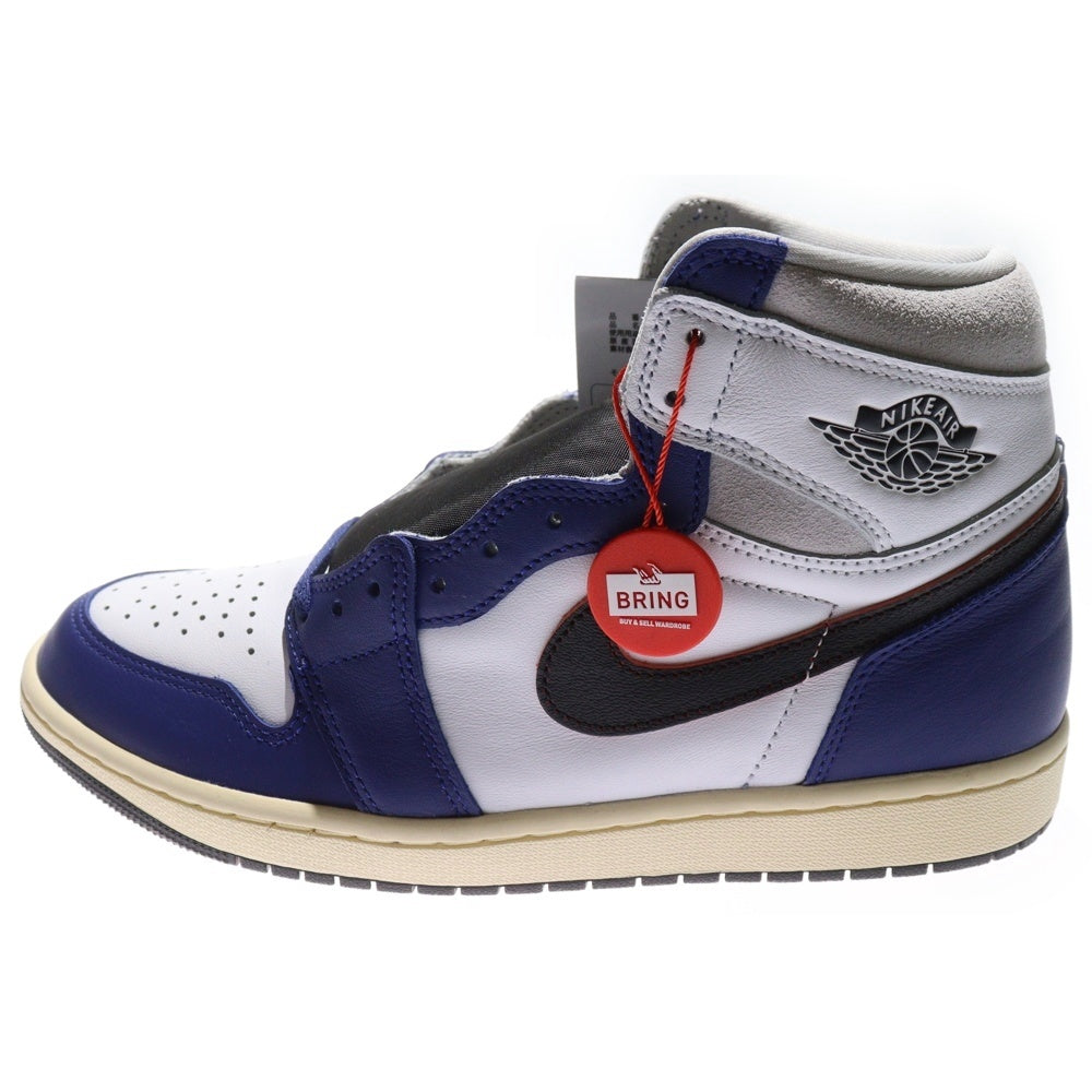 NIKE(ナイキ) AIR JORDAN 1 HIGH OG RARE AIR DEEP ROYAL BLUE エアジョーダン1 ハイ OG レア エア ディープロイヤルブルー ハイカットスニーカー US9.5/27.5cm DZ5485-100