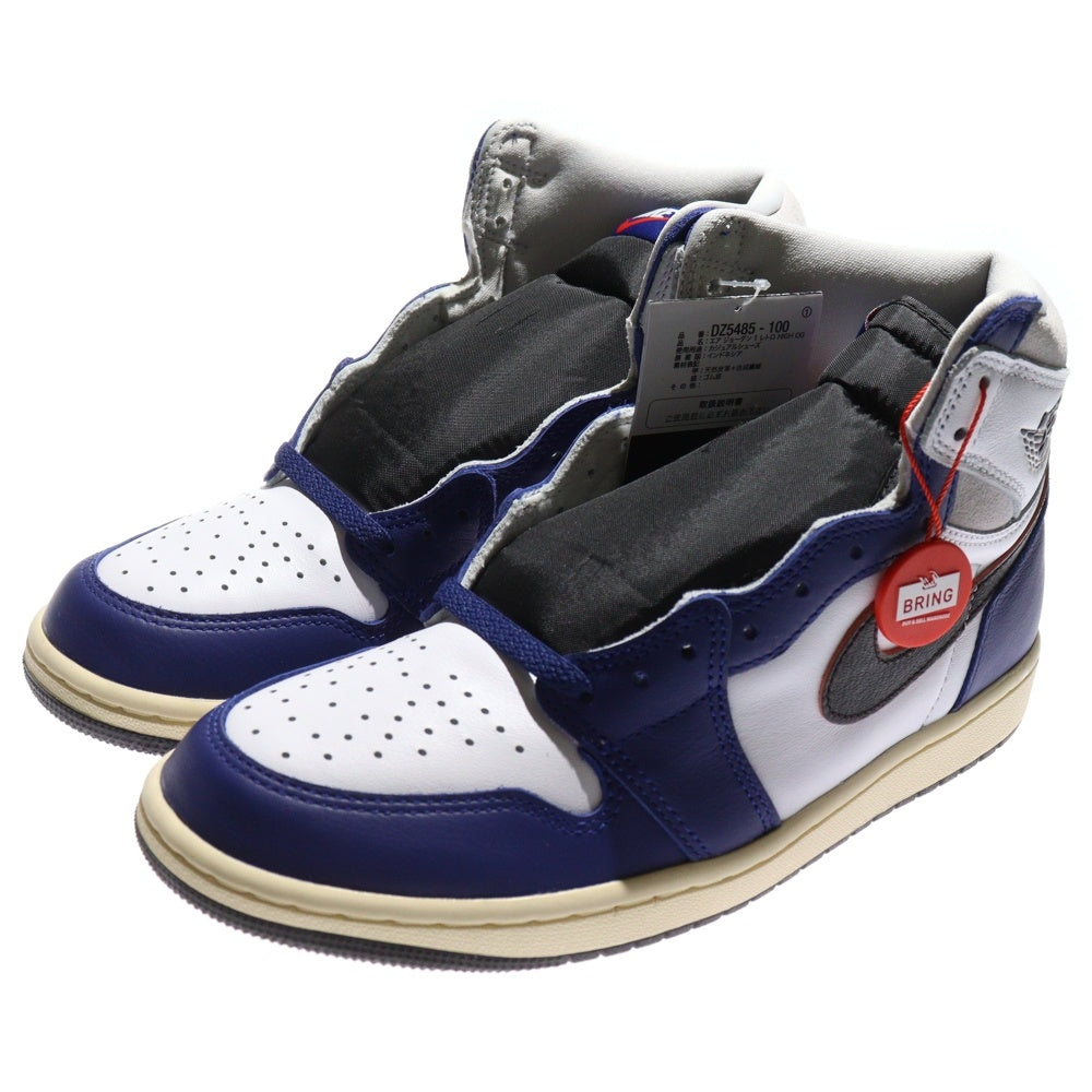 NIKE(ナイキ) AIR JORDAN 1 HIGH OG RARE AIR DEEP ROYAL BLUE エアジョーダン1 ハイ OG レア エア ディープロイヤルブルー ハイカットスニーカー US9.5/27.5cm DZ5485-100
