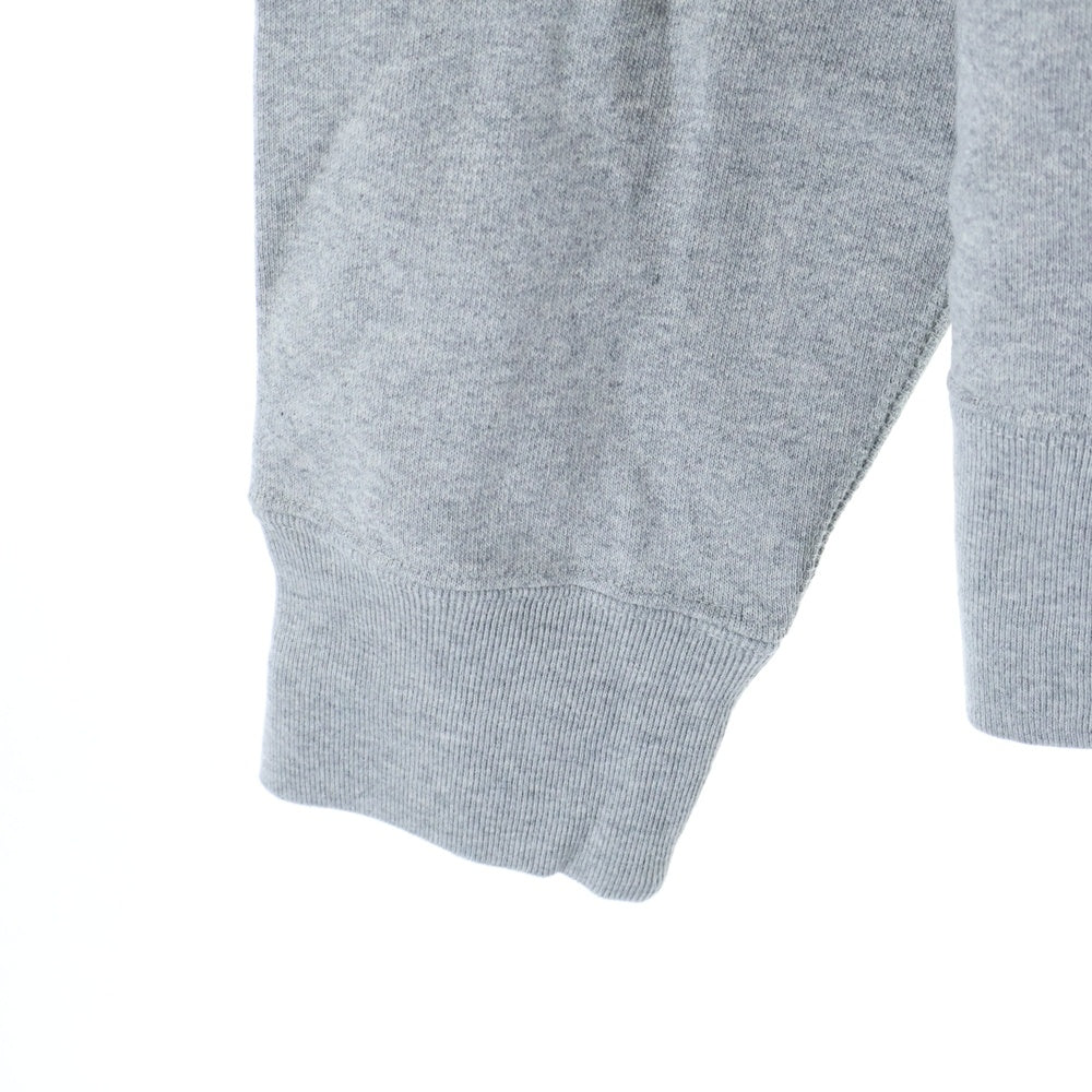 A BATHING APE(アベイシングエイプ) ×UNDEFEATED 両面 星条旗 ロゴ プリント スウェット ジップアップ パーカー グレー 1A21-115-929