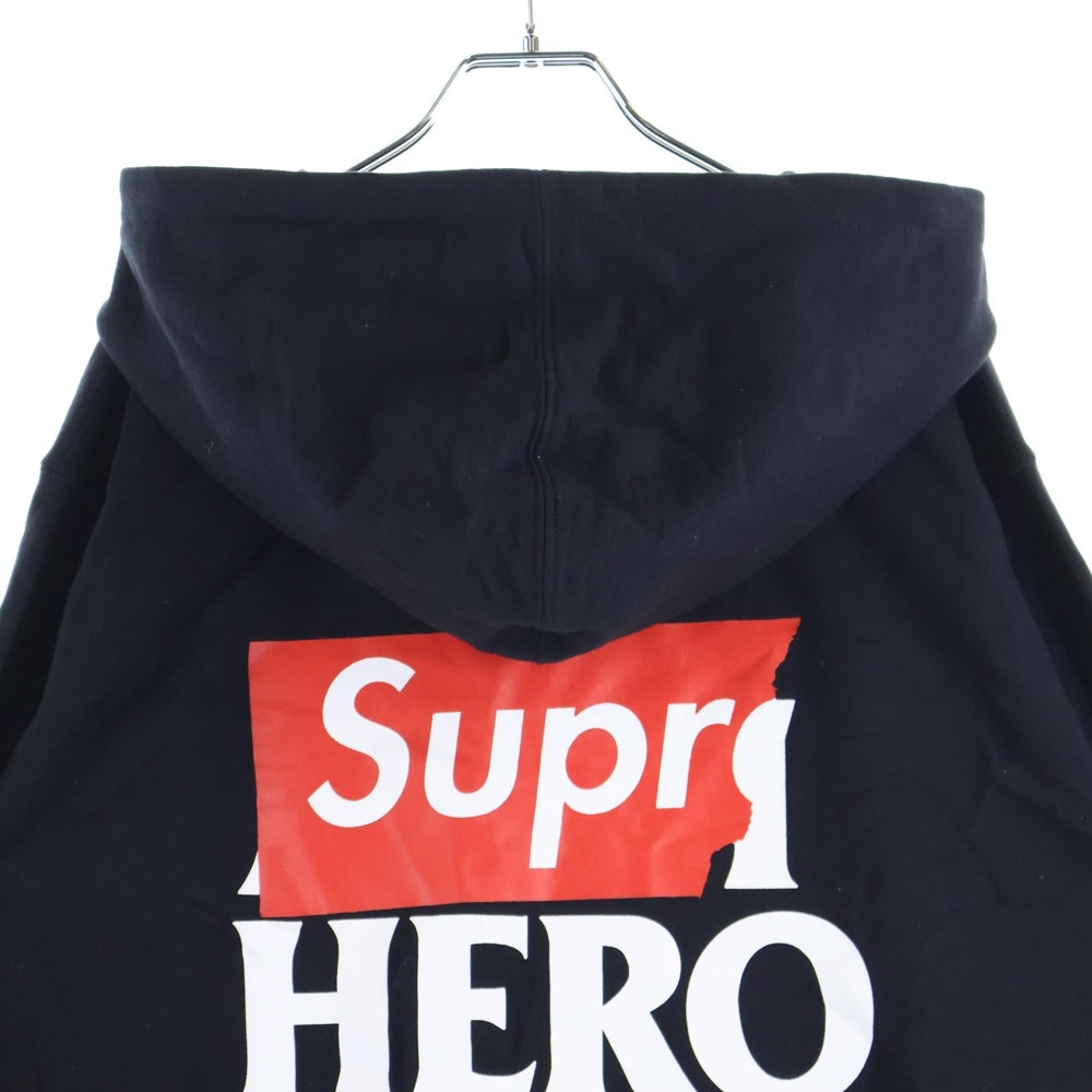 SUPREME(シュプリーム) 14SS ×ANTI HERO Zip Up Sweat Shirts アンタイヒーロー ジップアップ スウェットパーカー ブラック
