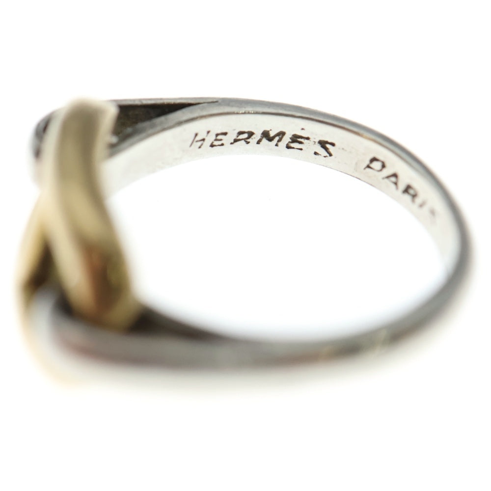 HERMES(エルメス) ヴィンテージ シェーヌダンクル コンビリング シルバー/ゴールド