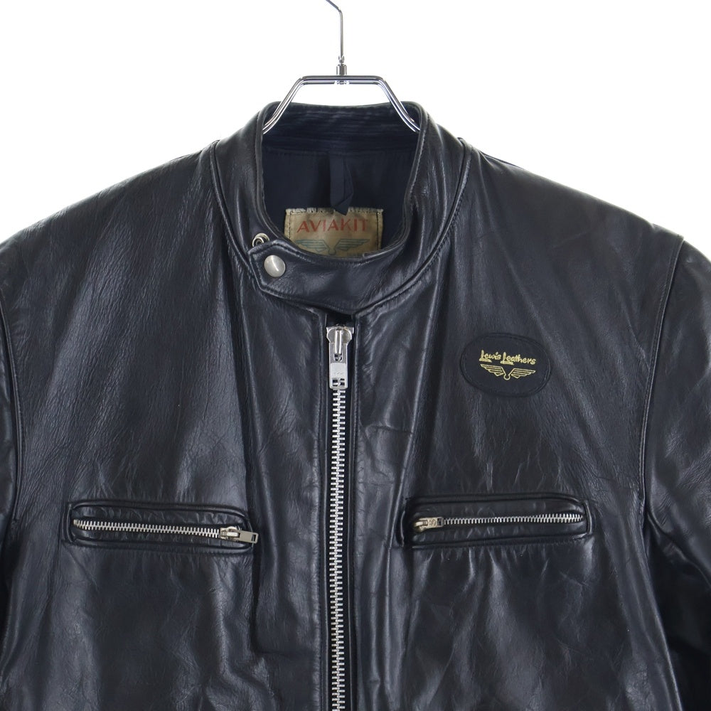 Lewis Leathers(ルイスレザー) 70s SPORTSMAN スポーツマン シングルライダースレザージャケット ブラック ヴィンテージ