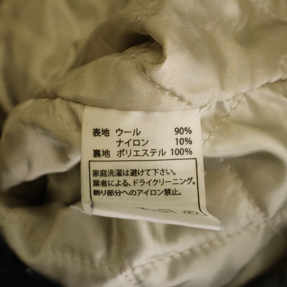 COOTIE(クーティー) 15AW Souvenir Work Jacket スーベニア 刺繍 裏地キルティング ウール ワークジャケット ネイビー