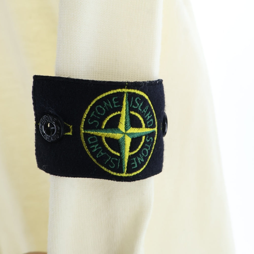 STONE ISLAND(ストーンアイランド) 16AW CREWNECK SWEATER クルーネック ウール 長袖ニットセーター アイボリー 651550BC4